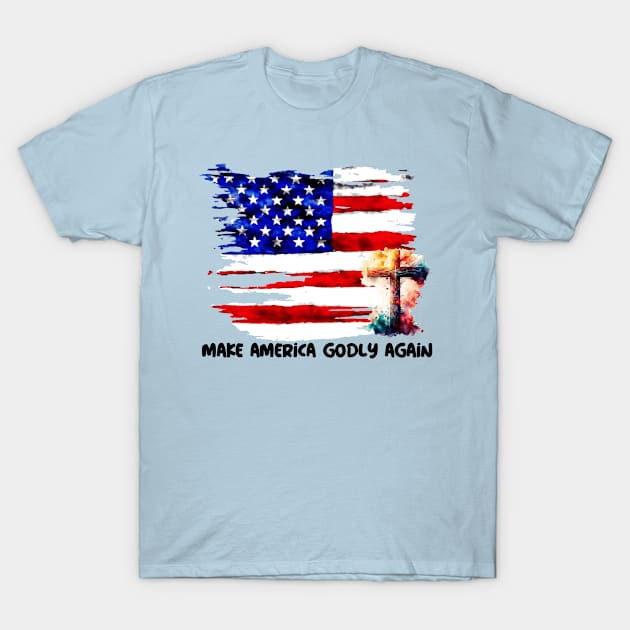 Make America Godly Again T-Shirt by Sims Gifts & More